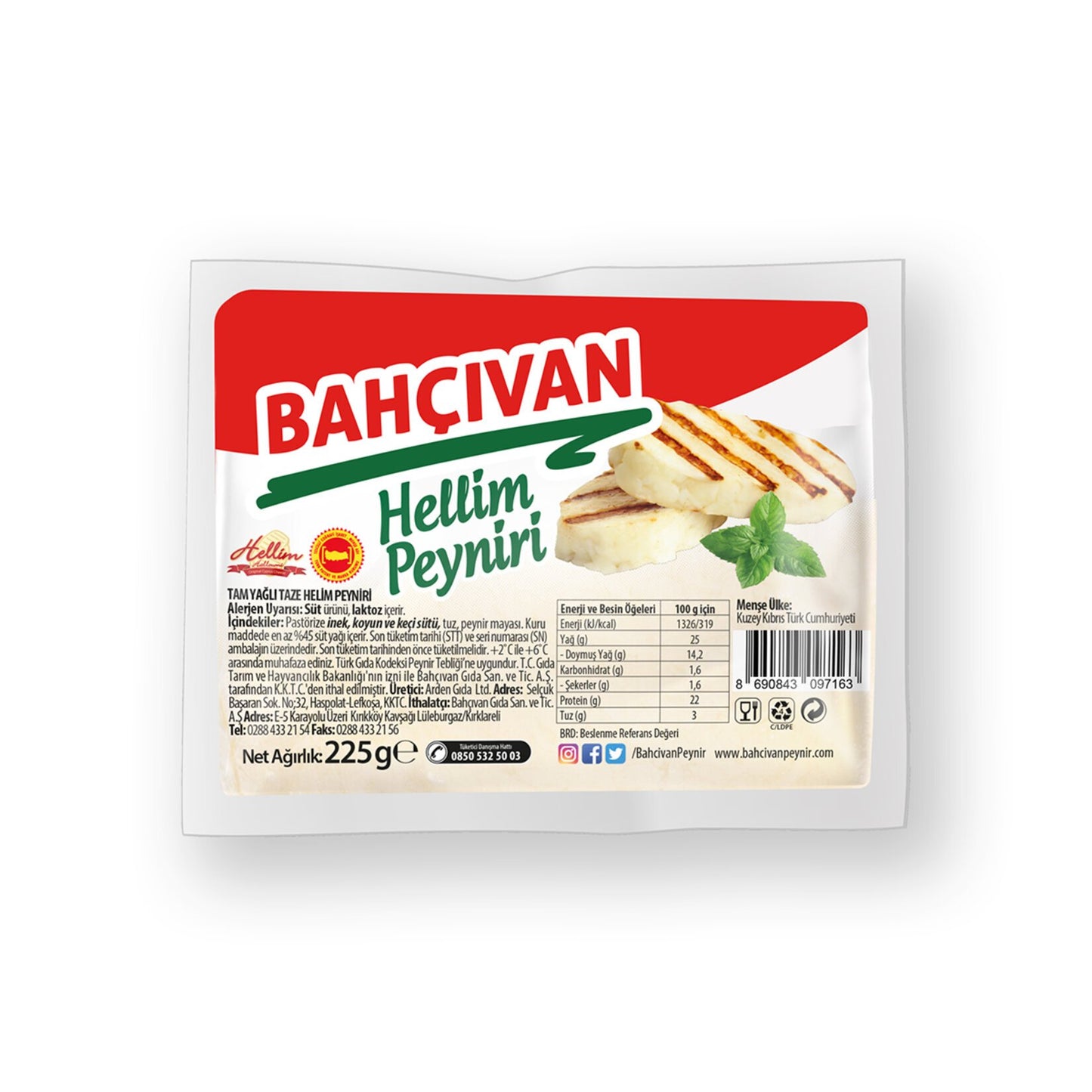 Bahcivan Halloumi 225Gr