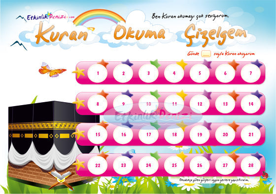 Kur'an Okuma Çizelgem