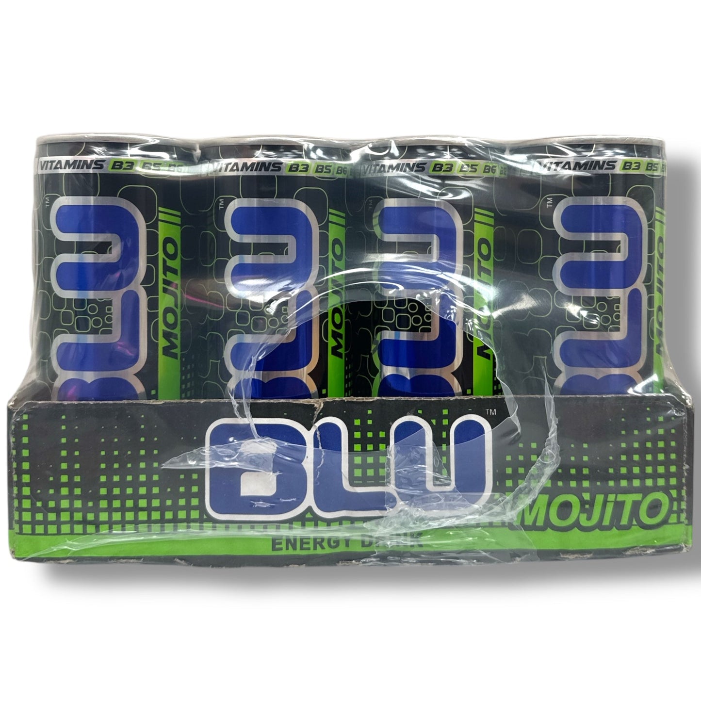 Blu Mojito Palestinian Energy Drink 24 Pack - Refreshing Flavors for Energy Boost