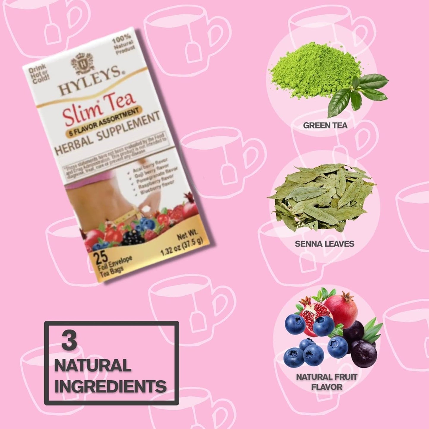 Hyleys 5 Flavor Tea 25 Tb