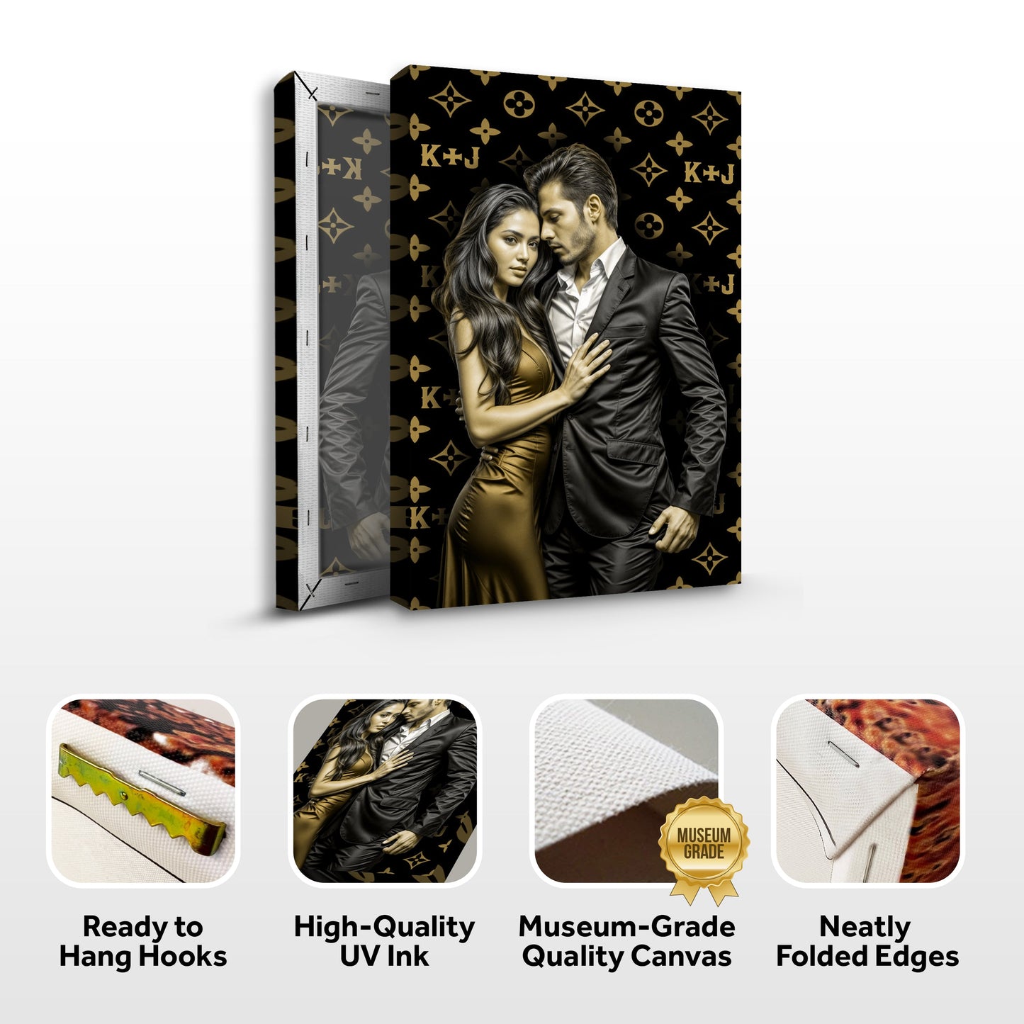 Personalized Luxury Couple Canvas Sign