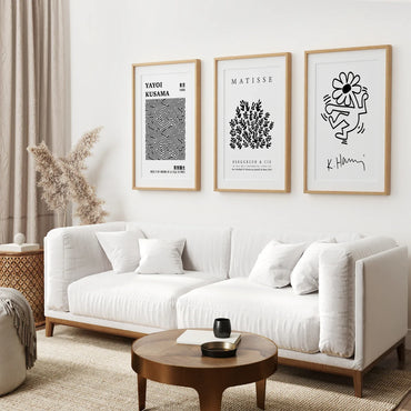 Black and White Matisse Art Set of 3 Posters