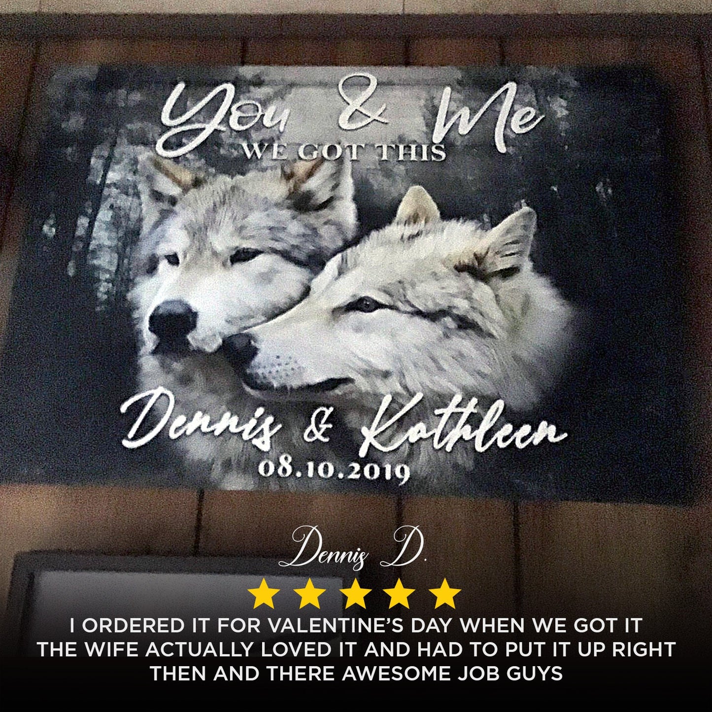 We Got This Couple Wolves Sign II