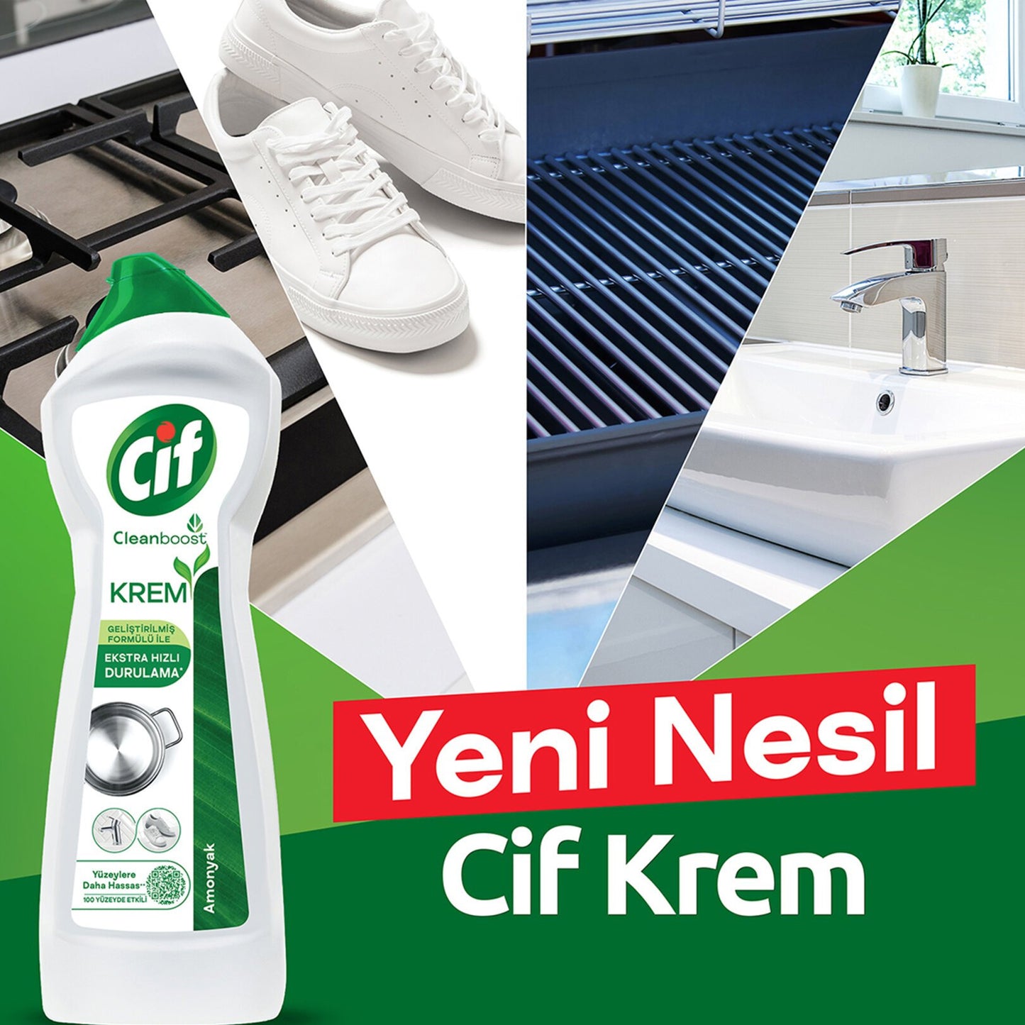 Cif Cream Cleaning With Ammonia 750G