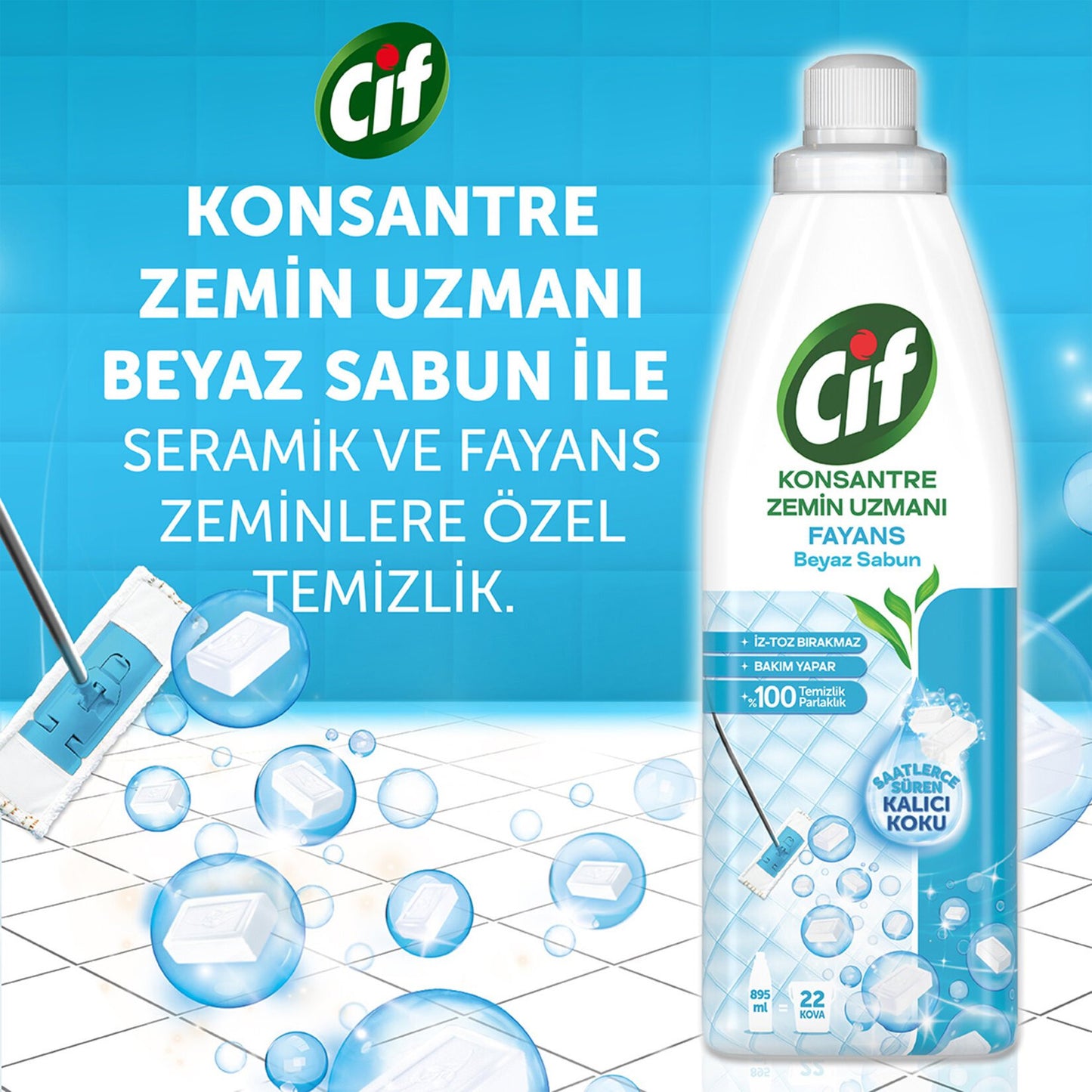 Cif Gel Tile White Soap 895Ml