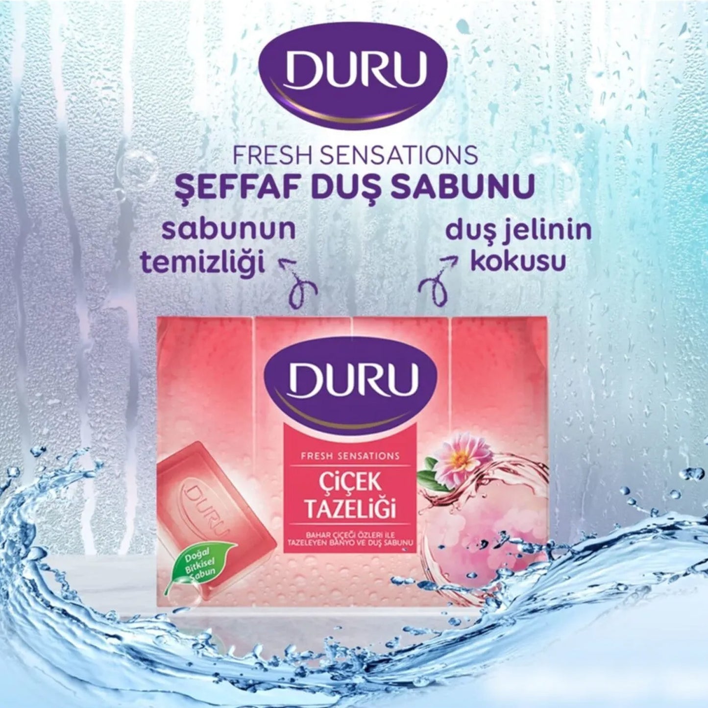 Duru Soap Shower Flower 4*150