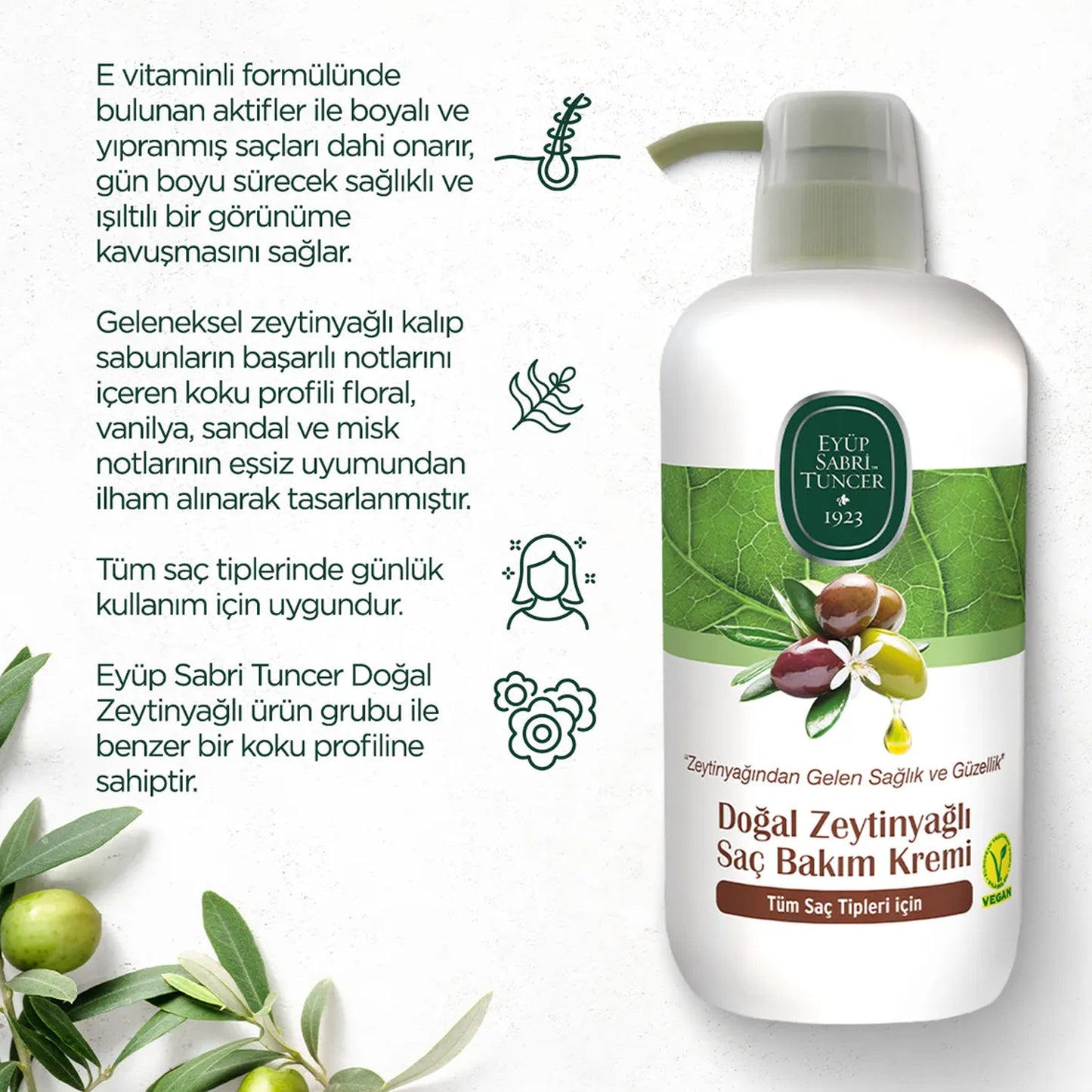 Eyup Sabri Tuncer Hair Cream Olive Oil 600