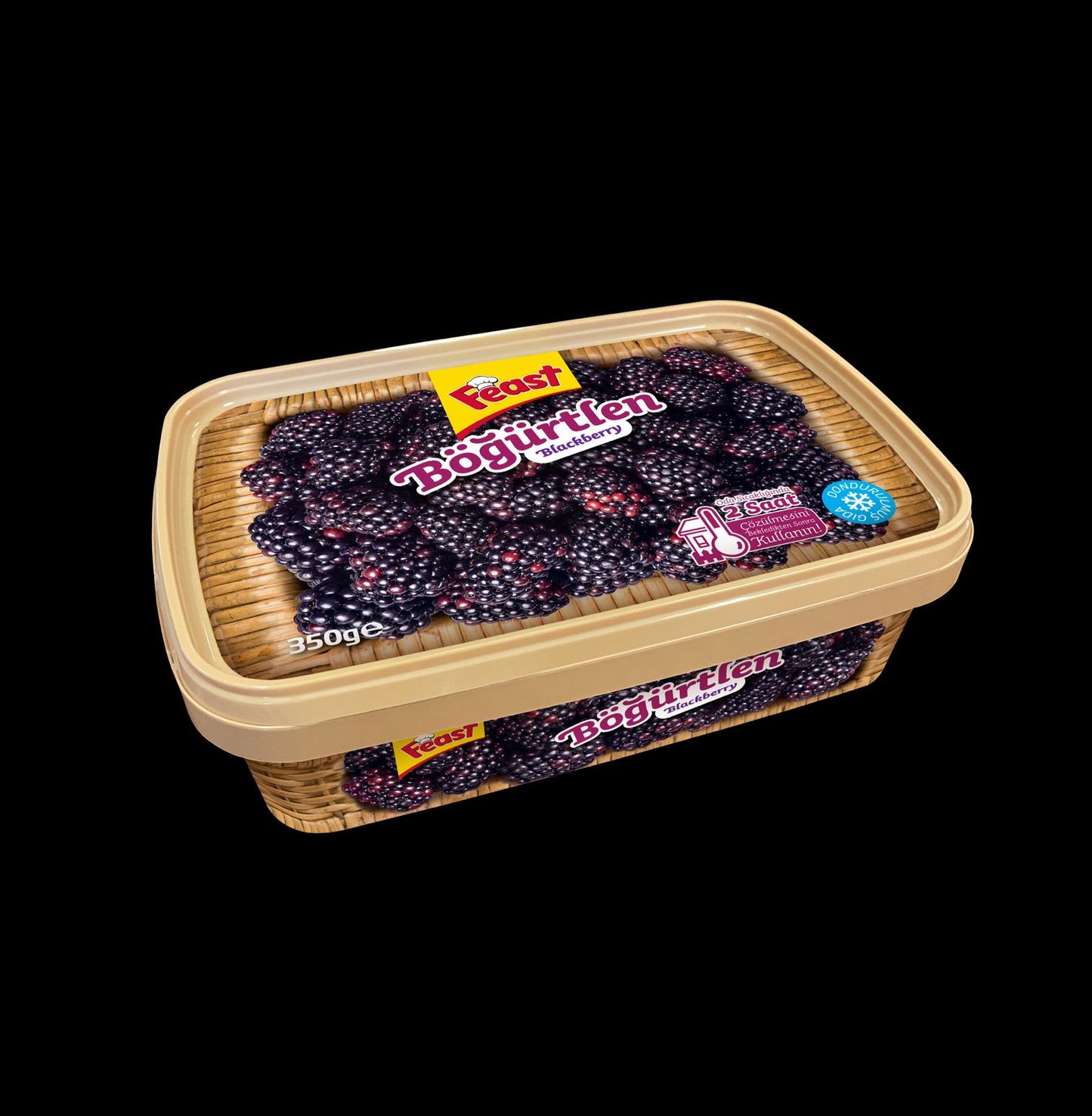 Feast Frozen Blackberry, Donuk Bogurtlen, 350gr