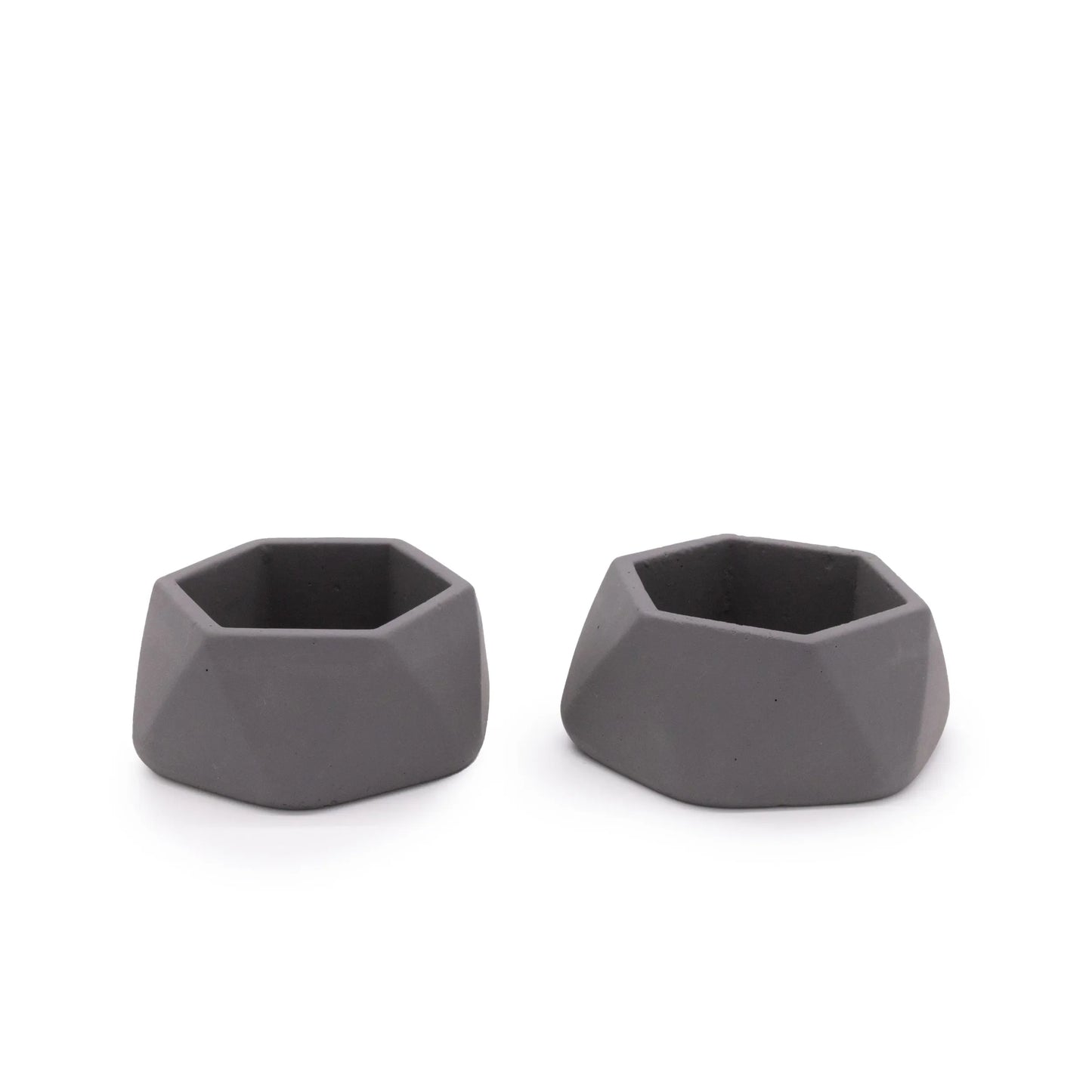 Concrete Mini Genna Tabletop Planters (Set of 2)
