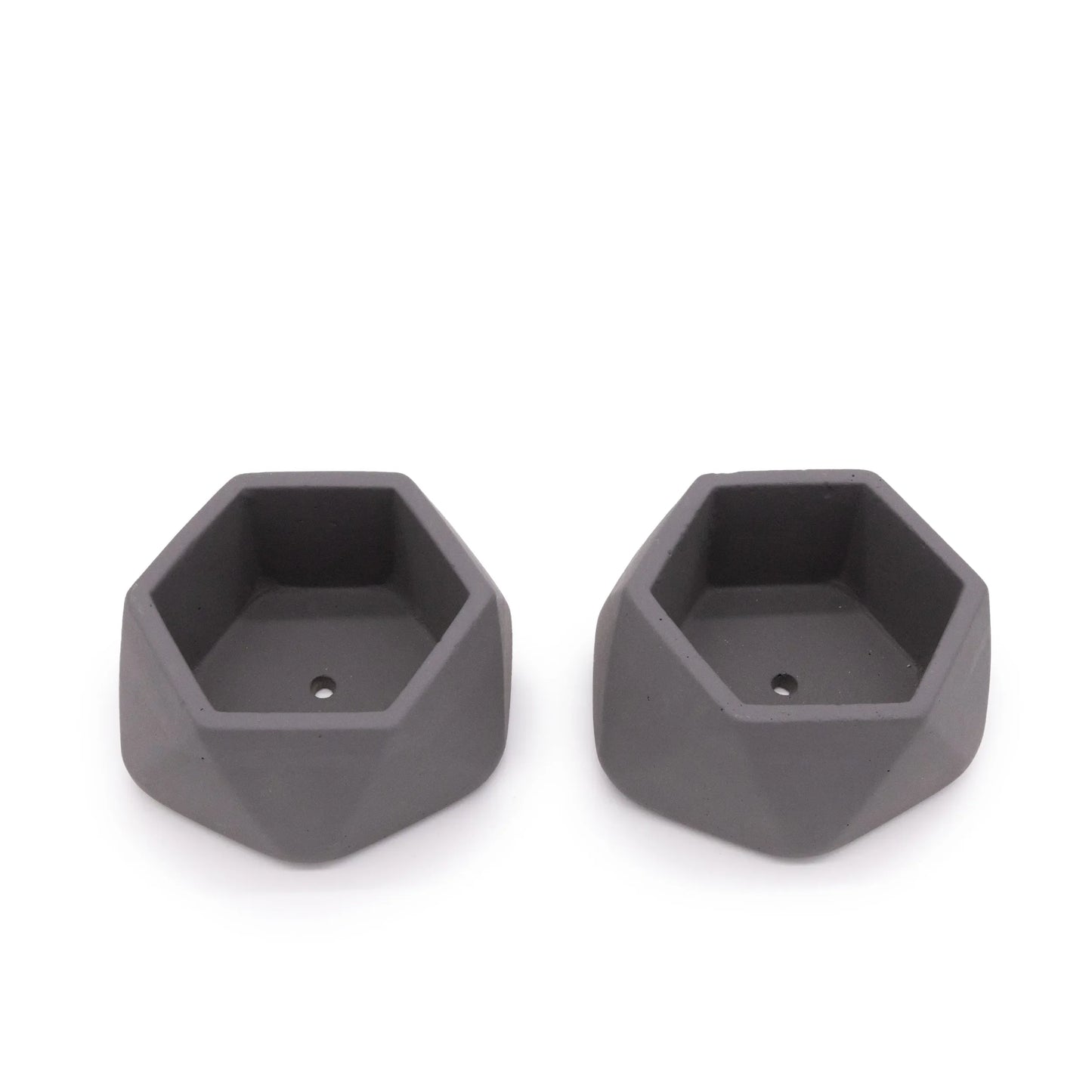 Concrete Mini Genna Tabletop Planters (Set of 2)