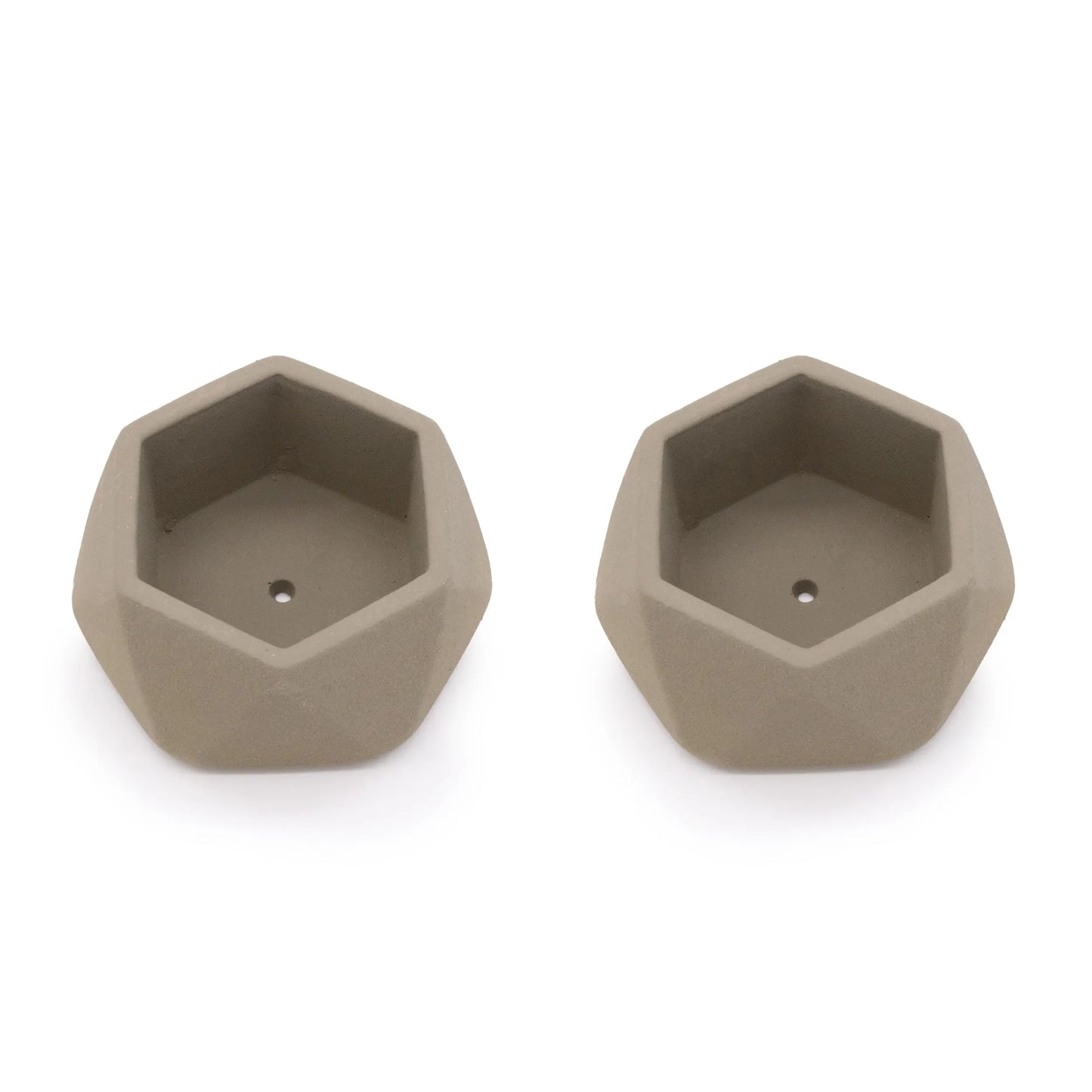 Concrete Mini Genna Tabletop Planters (Set of 2)