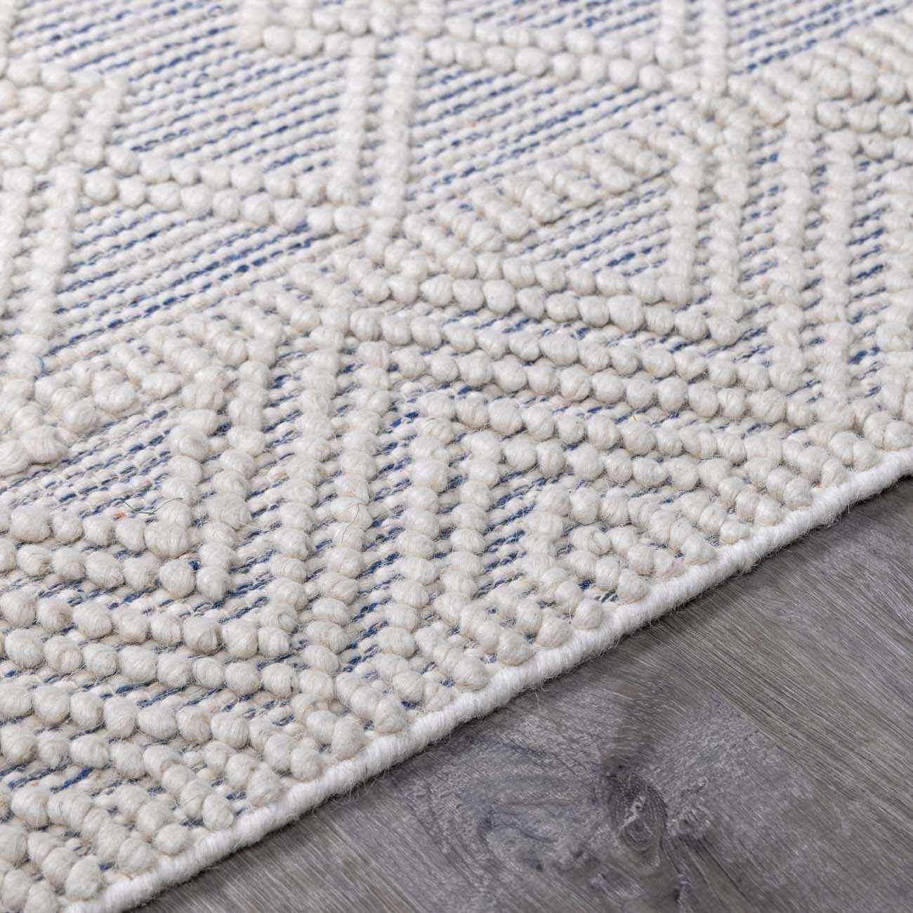 Ginter Handmade Beige Wool Rug - Clearance