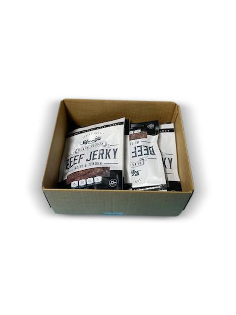 SHARIFA HALAL BEEF JERKY, BLACK PEPPER, (1 Case) (12-2.85 OZ. BAGS) – GREAT EVERYDAY HALAL JERKY BEEF MEAT SNACK, 100 % REAL ZABIHA HALAL BEEF, 13G OF PROTEIN, 70 CALORIES, 0G TRANS FAT, & 2G OF CARBOHYDRATES