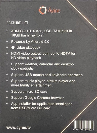 AYiNE TV (Ezan için) Ezan Saatli HDMI TV Stick