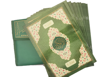 Ayfa Basın Yayın Yeşil-orta Boy Otuz Cüz Mühürlü Kuran-ı Kerim (234)