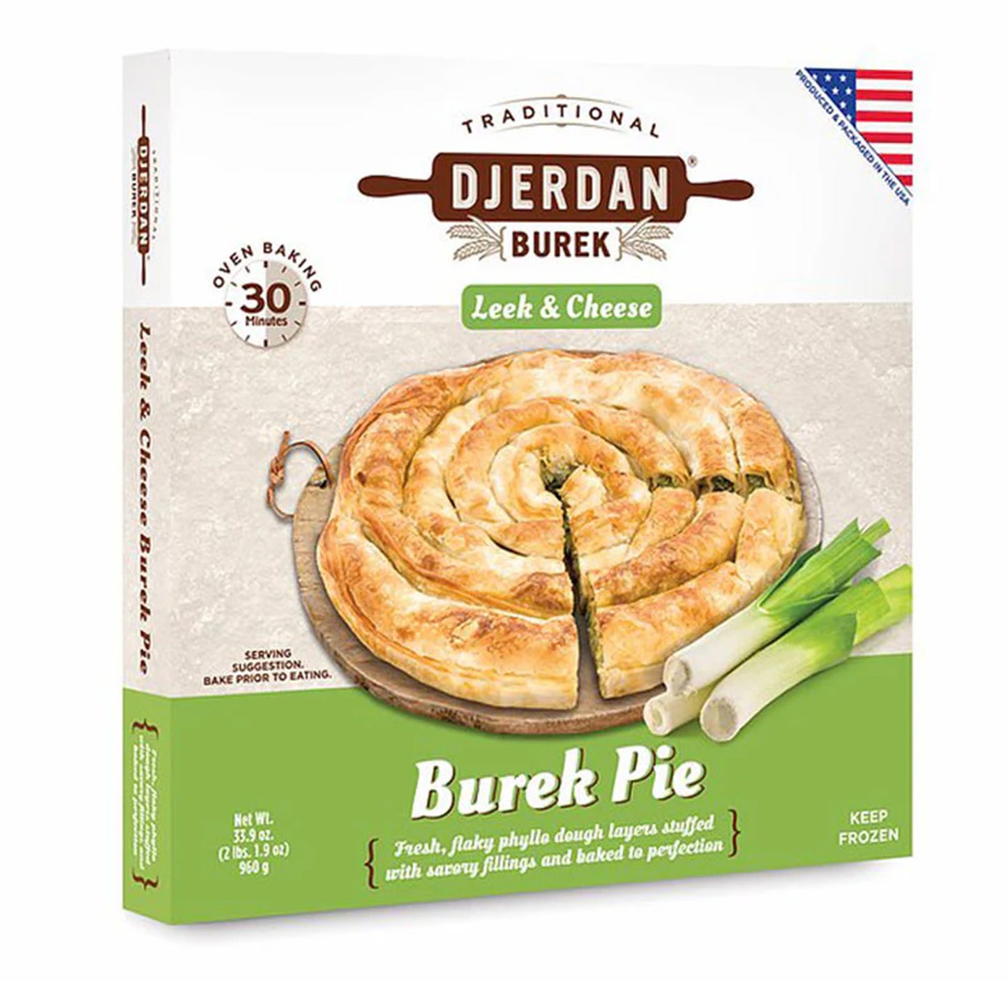 Djerdan Burek Pırasa&Peynir 850Gr