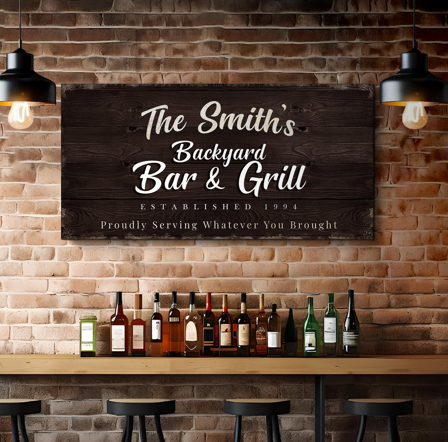 Backyard Bar & Grill Sign XV