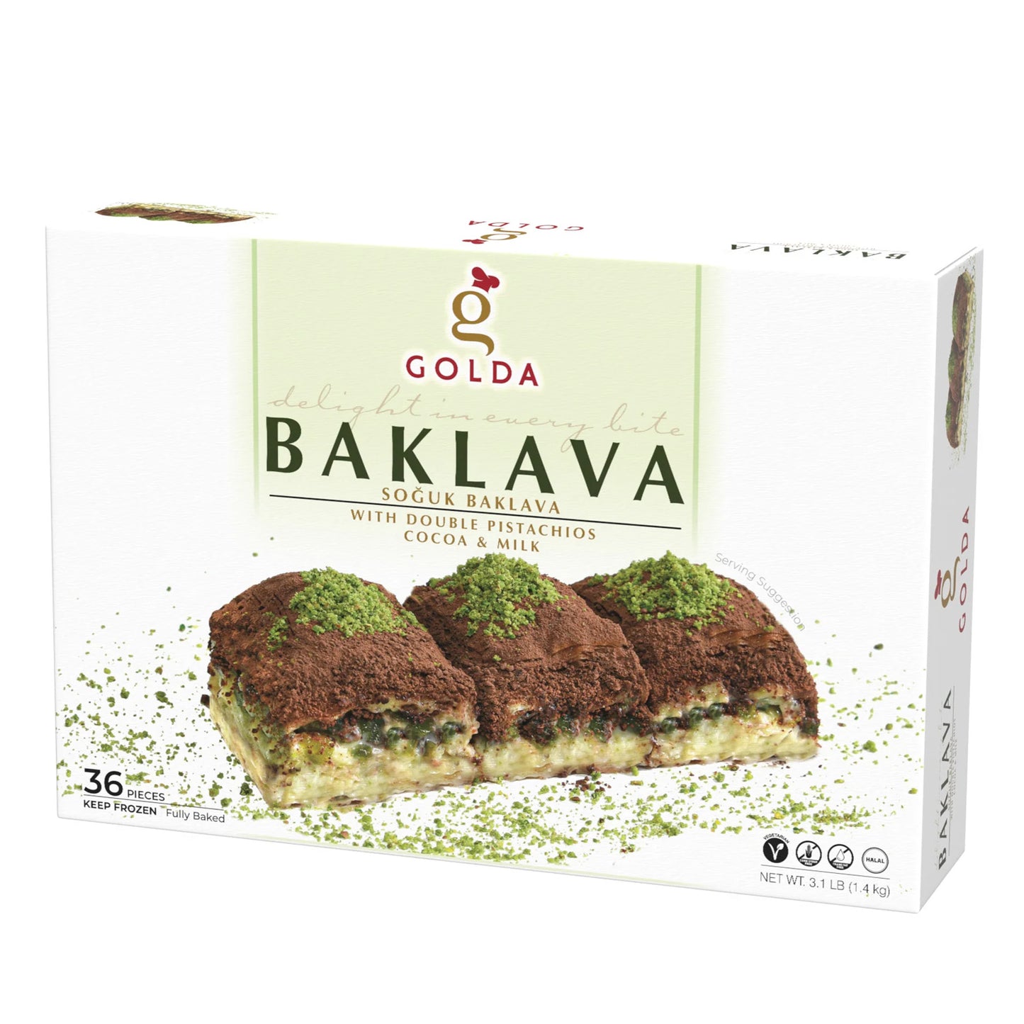 Golda Süt & Kakao Baklava 3.1Lb