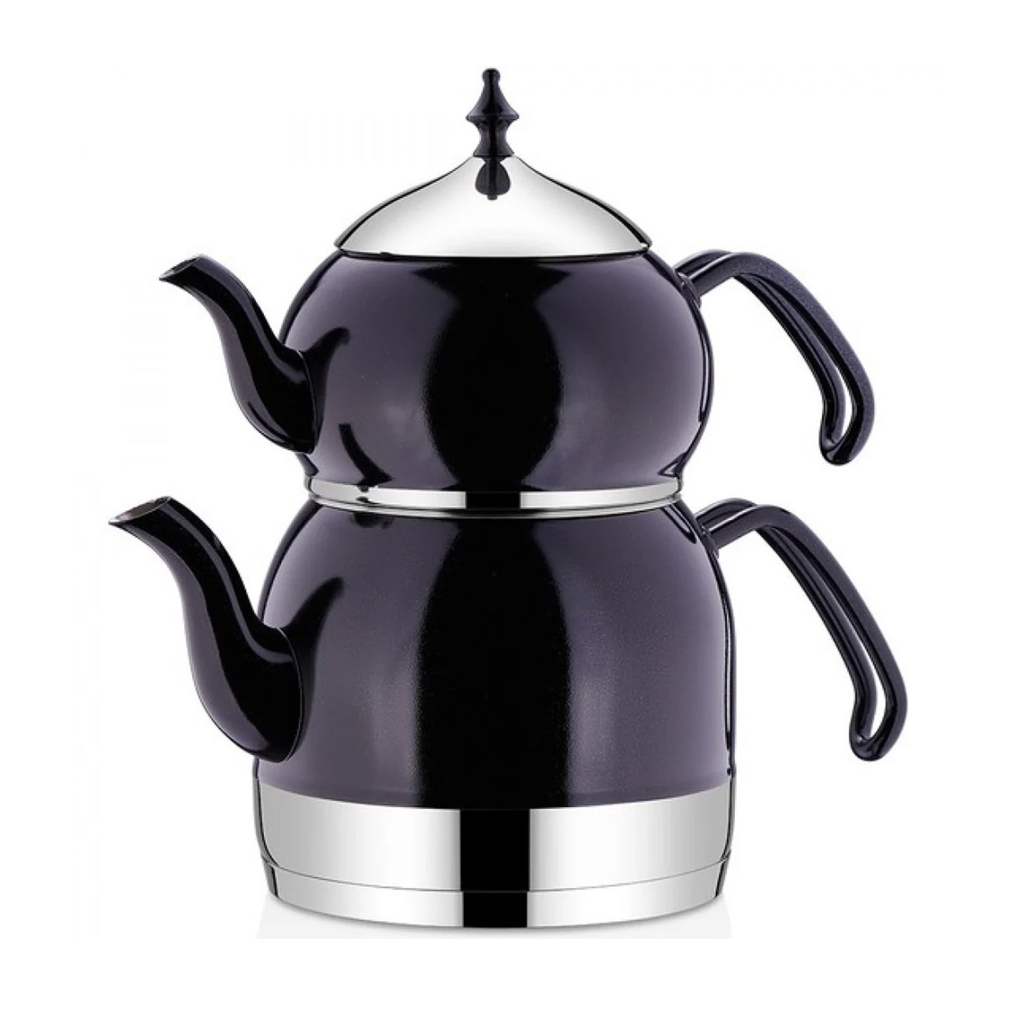 Korkmaz Rena Tea Set Black 1.1-2.4 L