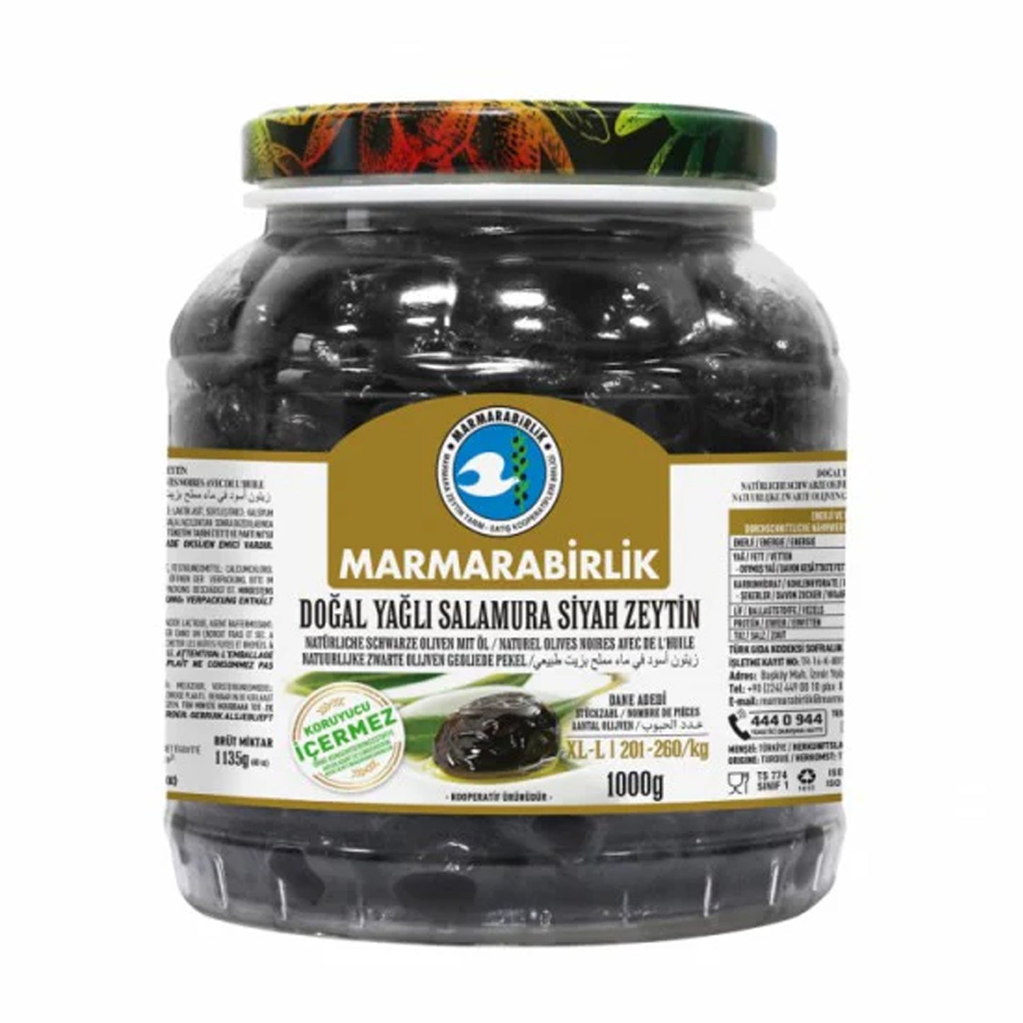 Marmarabirlik Zeytin Xl-L 1000G