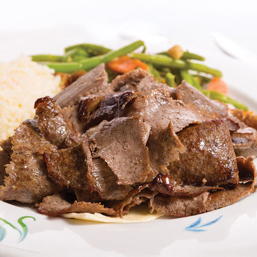 Moda Doner, Beef, Cooked, Sliced, Retail, 8oz (226g)