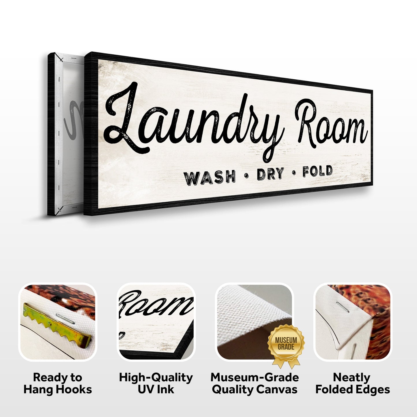Laundry Room Wash Dry Fold Sign