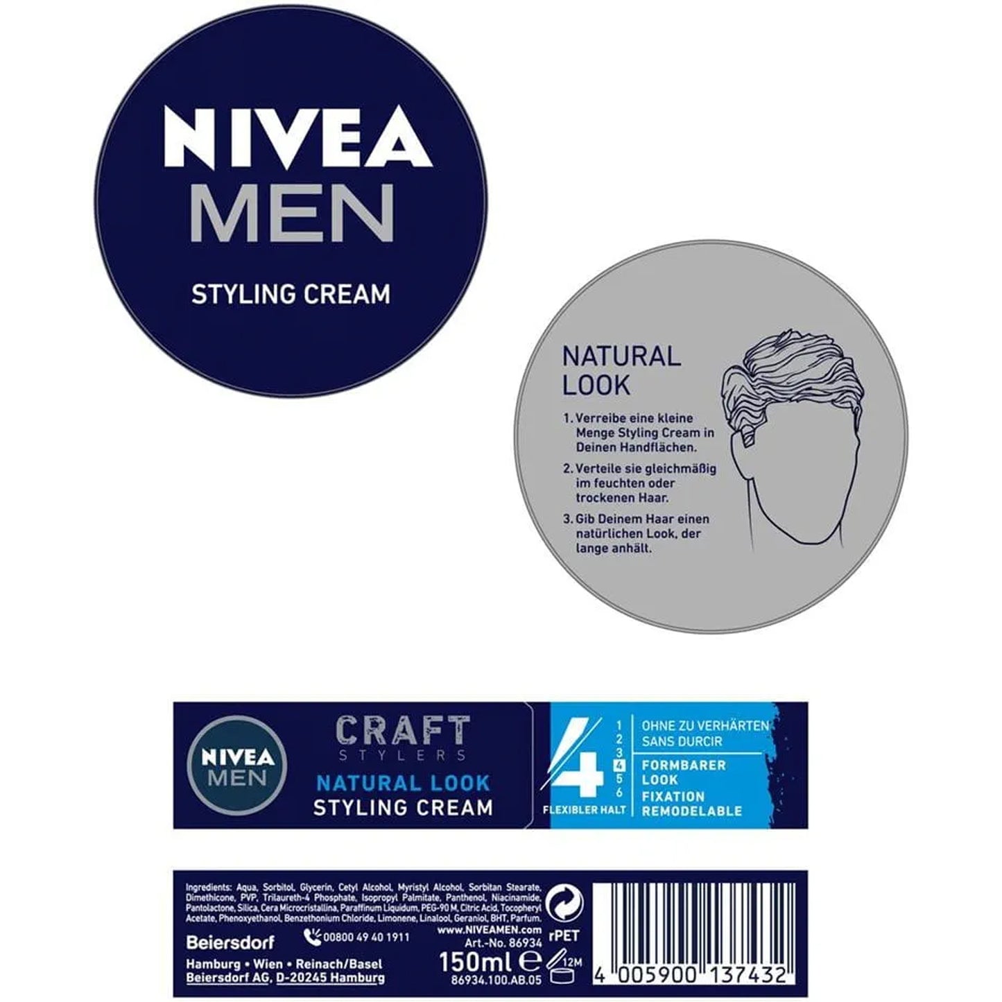 Nivea Men Styling Cream 150