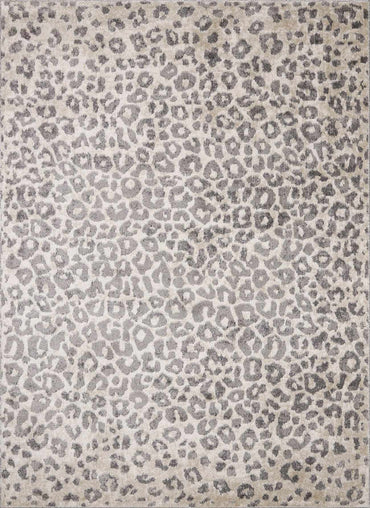 Beige Liversedge Leopard Print Area Rug