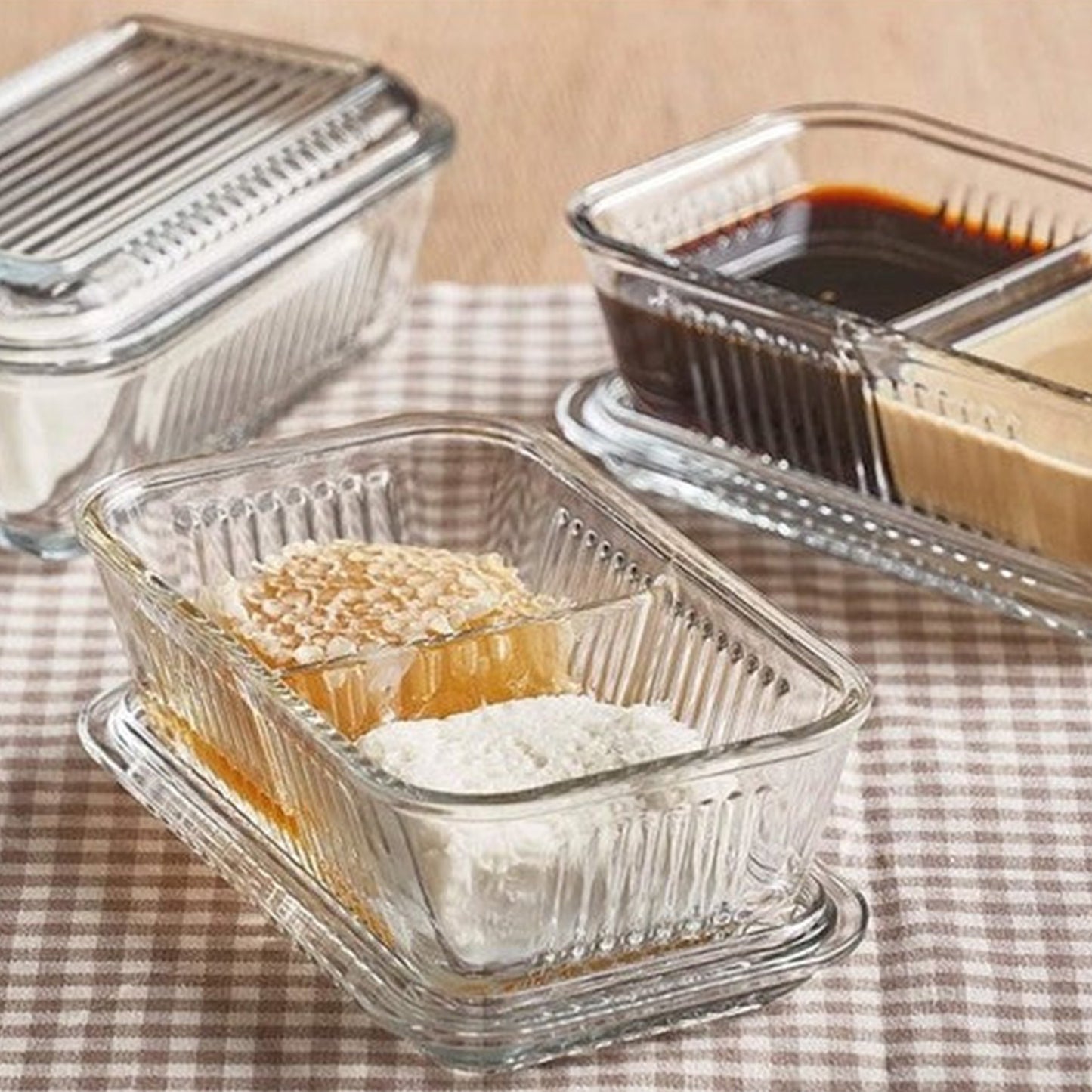 Pasabahce Sectioned Glass Honey&Butter