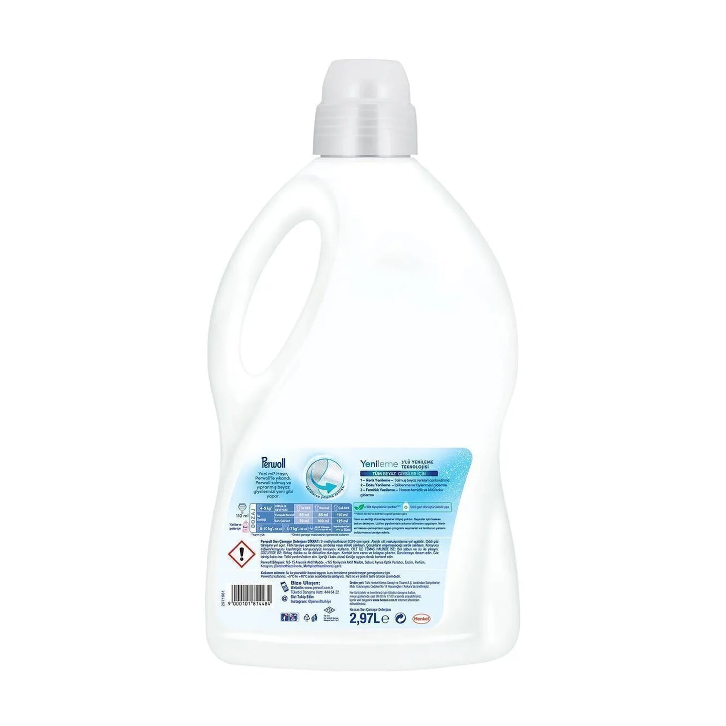 Perwoll Liq Detergent White 3L