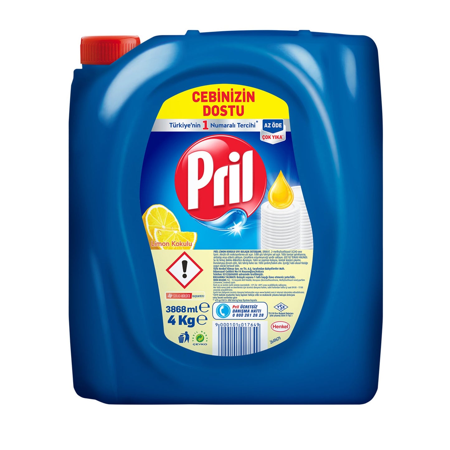 Pril Dish Detergent Lemon 4Kg