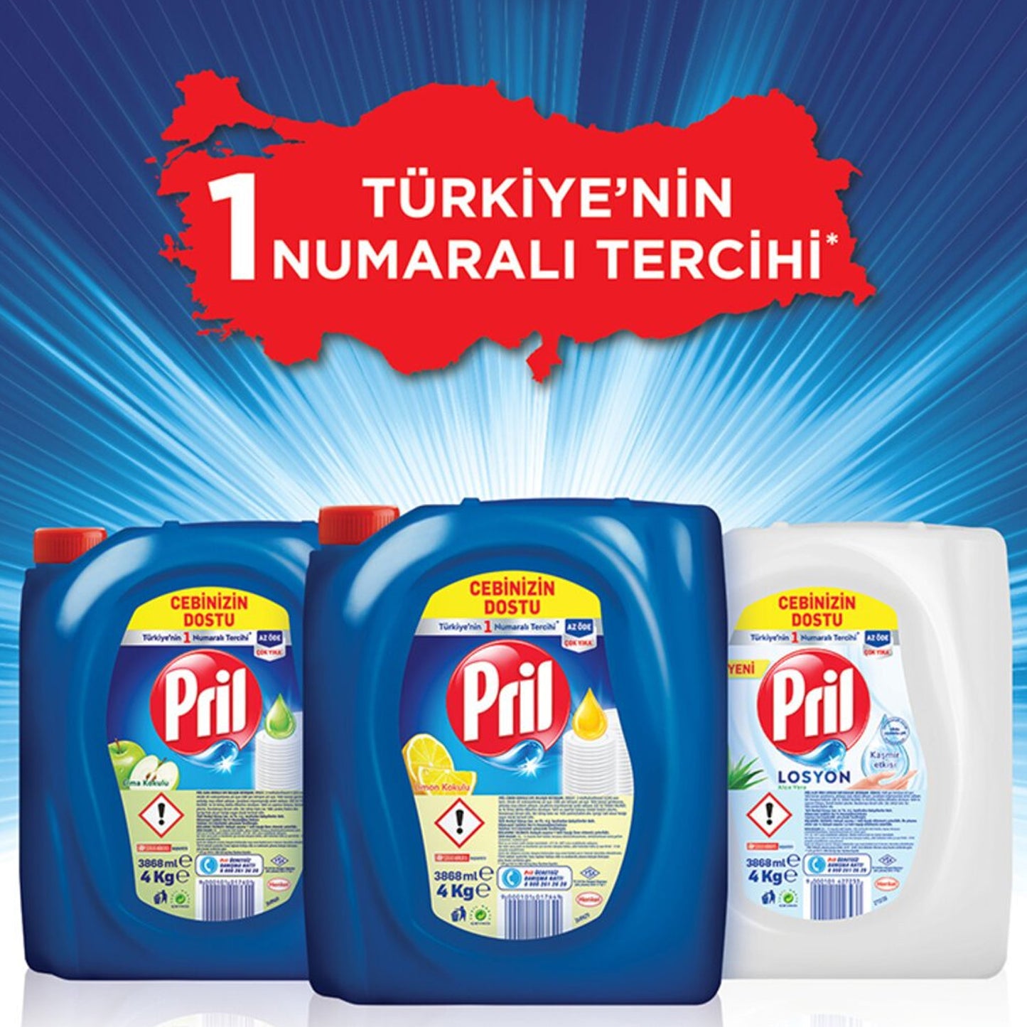 Pril Dish Detergent Lemon 4Kg