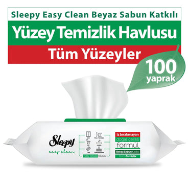 Sleepy Easy Clean Wipes Green 100Pcs