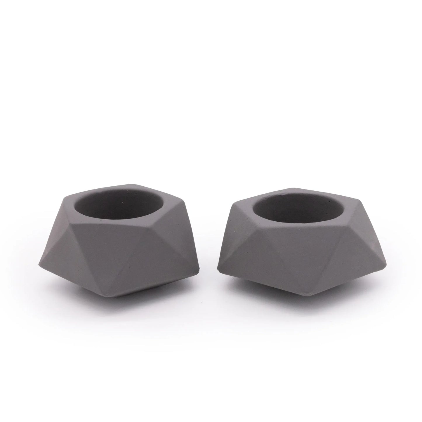 Concrete Mini Tilt Tabletop Planters (Set of 2)