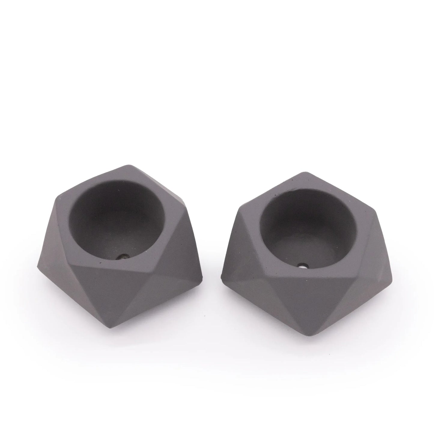 Concrete Mini Tilt Tabletop Planters (Set of 2)