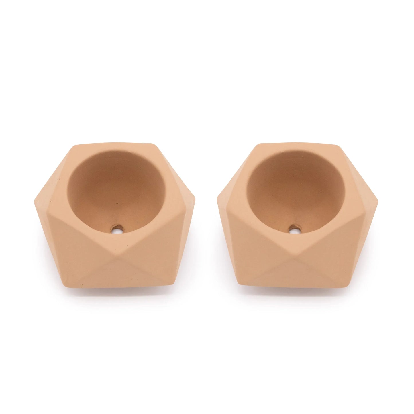 Concrete Mini Tilt Tabletop Planters (Set of 2)