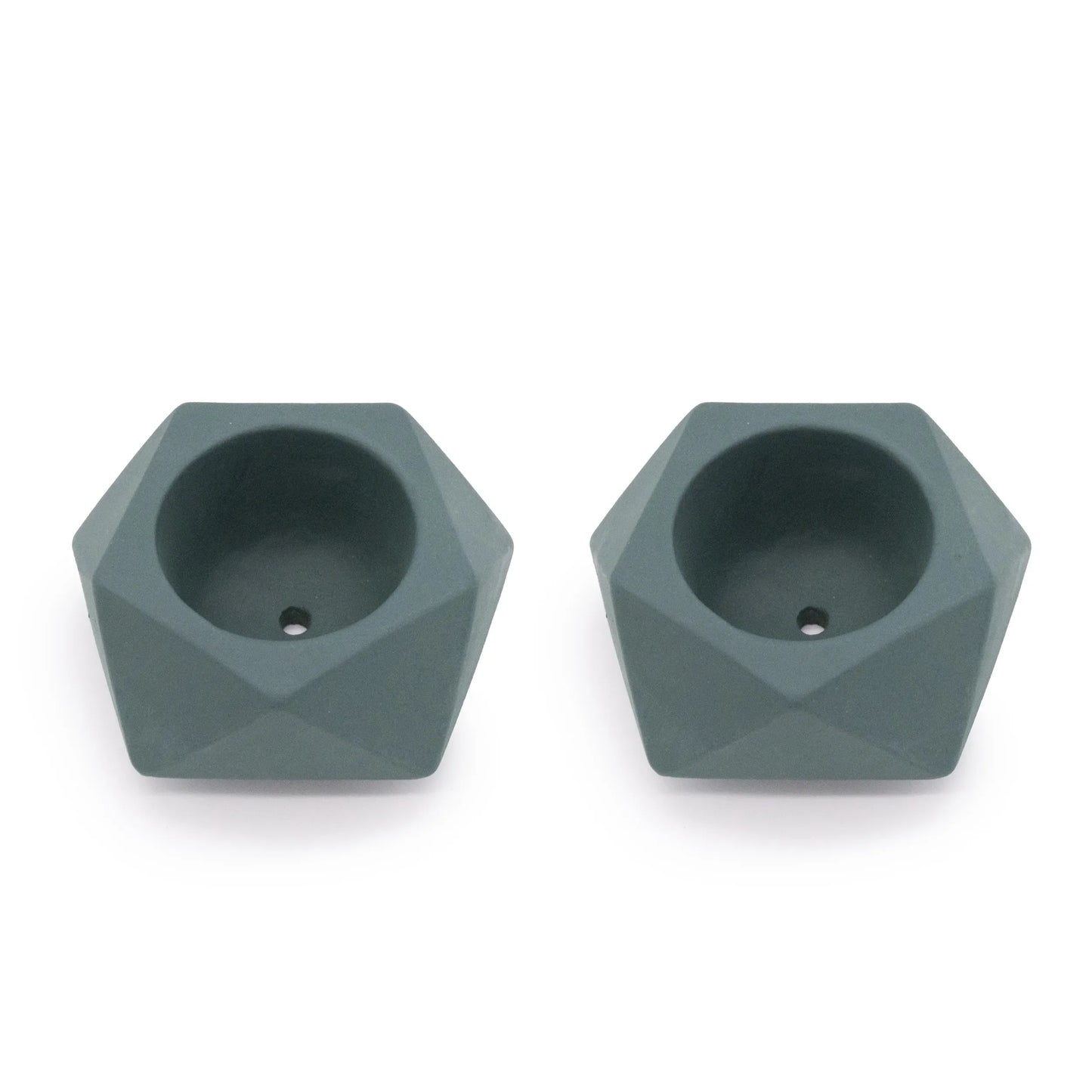 Concrete Mini Tilt Tabletop Planters (Set of 2)