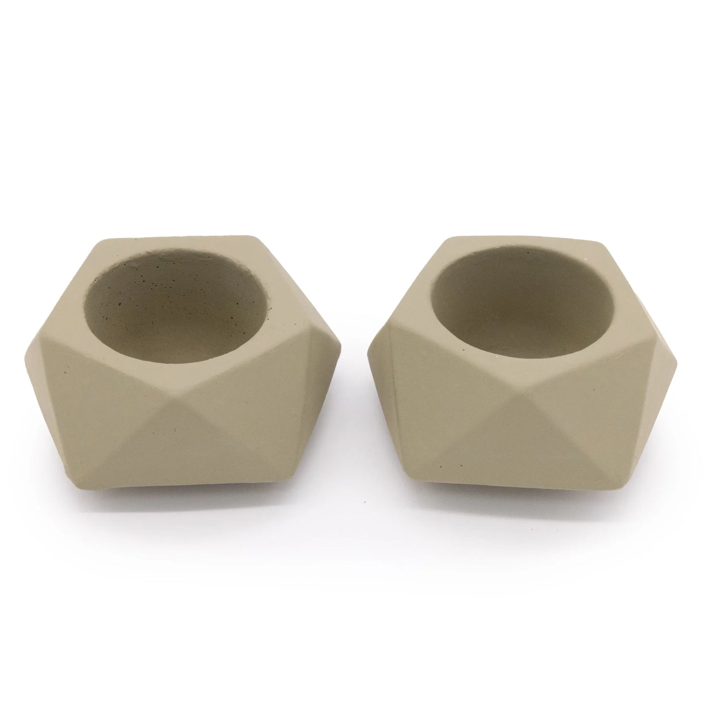 Concrete Mini Tilt Tabletop Planters (Set of 2)