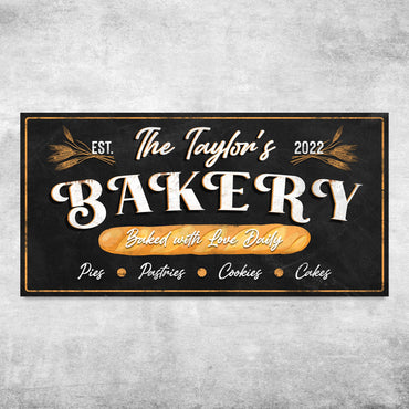 Baked With Love Daily Bakery Sign