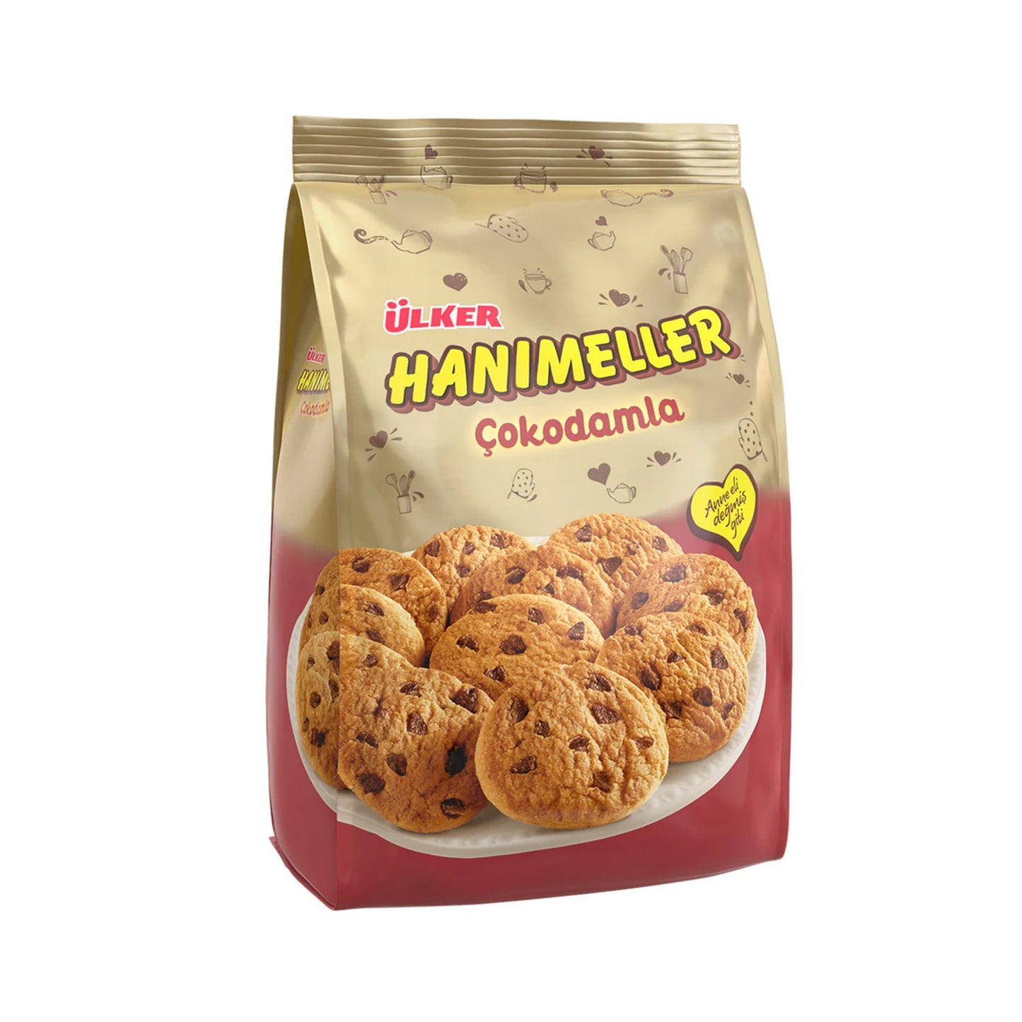 Ülker Hanımeller Çokodamla Çikolatalı Parçalı Kurabiye 150Gr