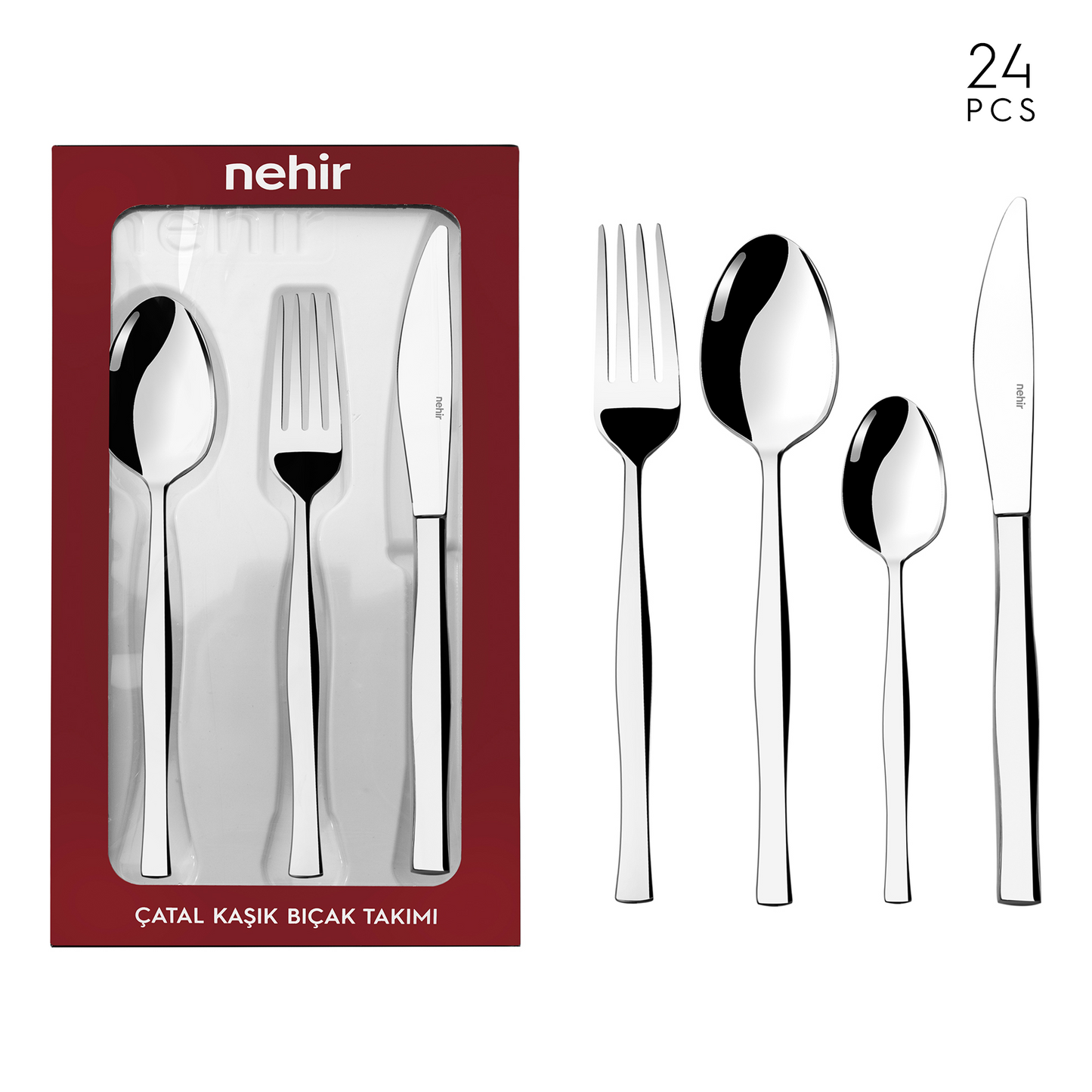 Zarif 24-Piece Cutlery Set