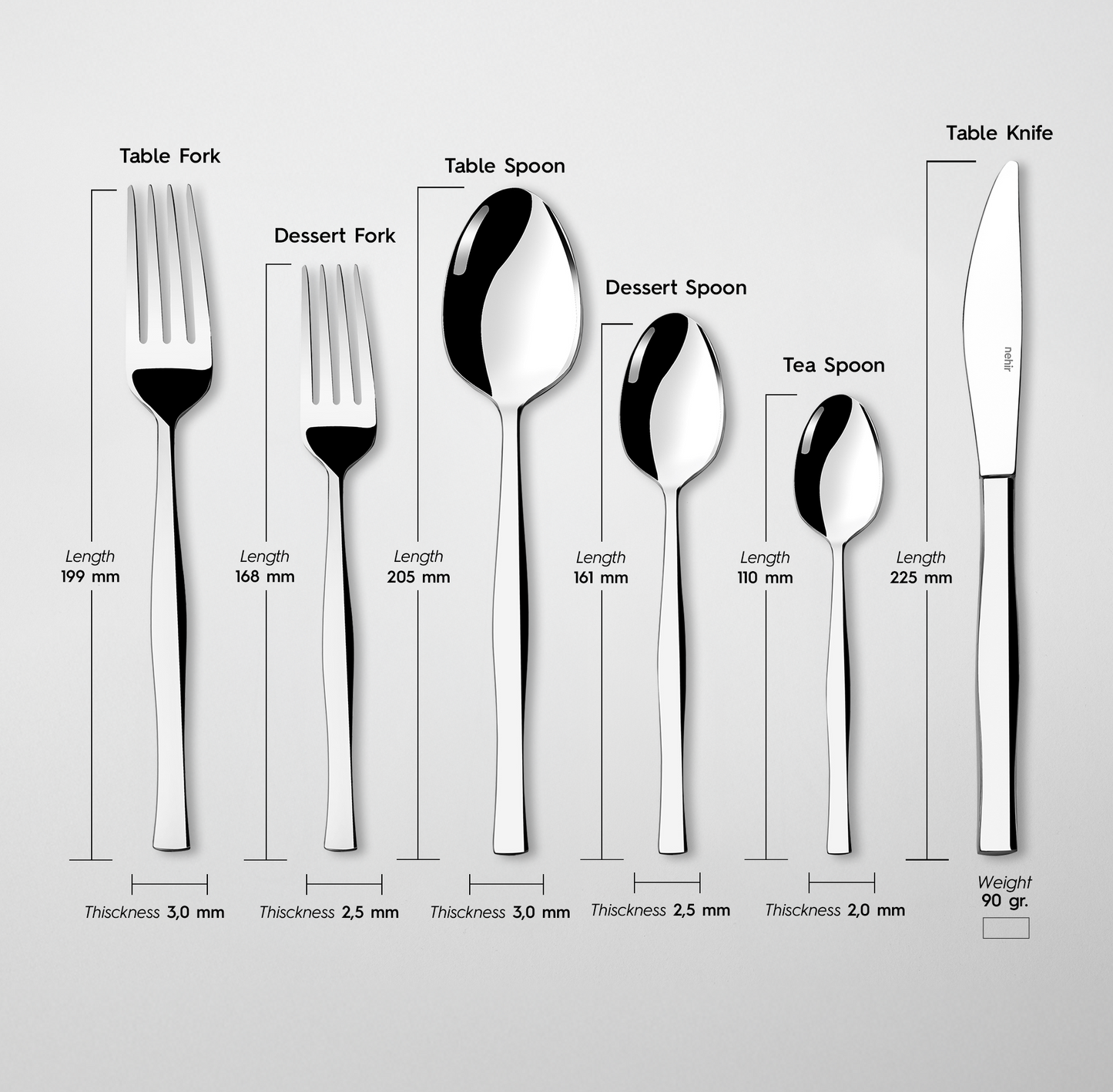 Zarif 36 Piece Cutlery Set