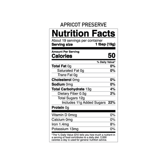 Apricot Preserve | Fruit Jam | 13 oz | Galil