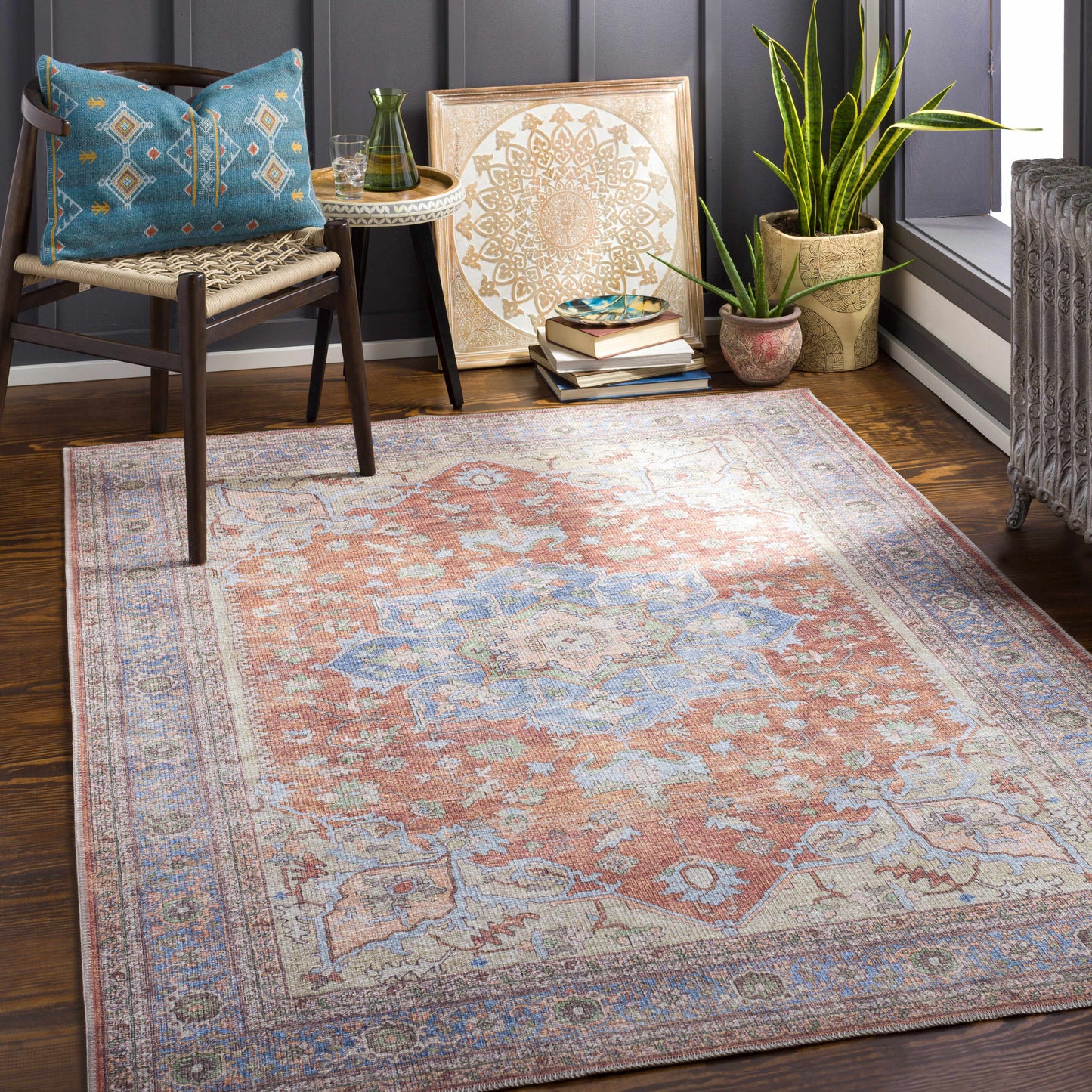 Brown Bagamanoc Medallion Area Rug - Clearance