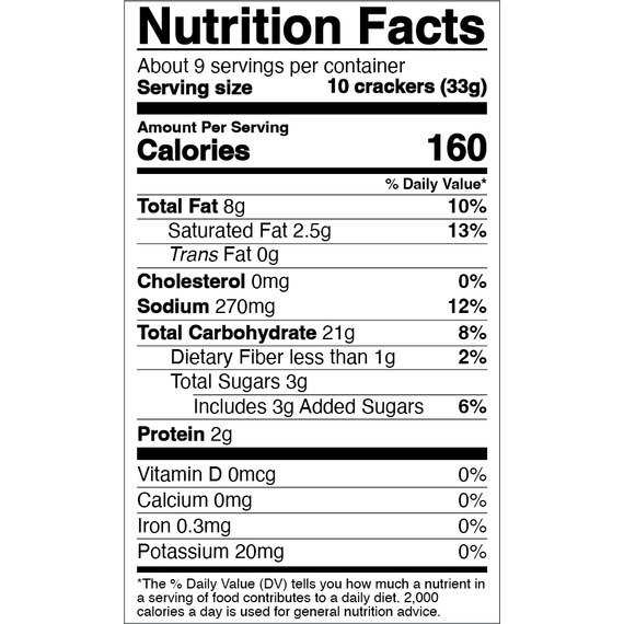 Crunch Crackers | Snack Salt Crackers | Non-Dairy | 10 oz | Bisno