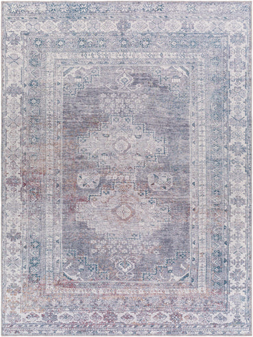 Baltinglass Gray Washable Rug - Promo