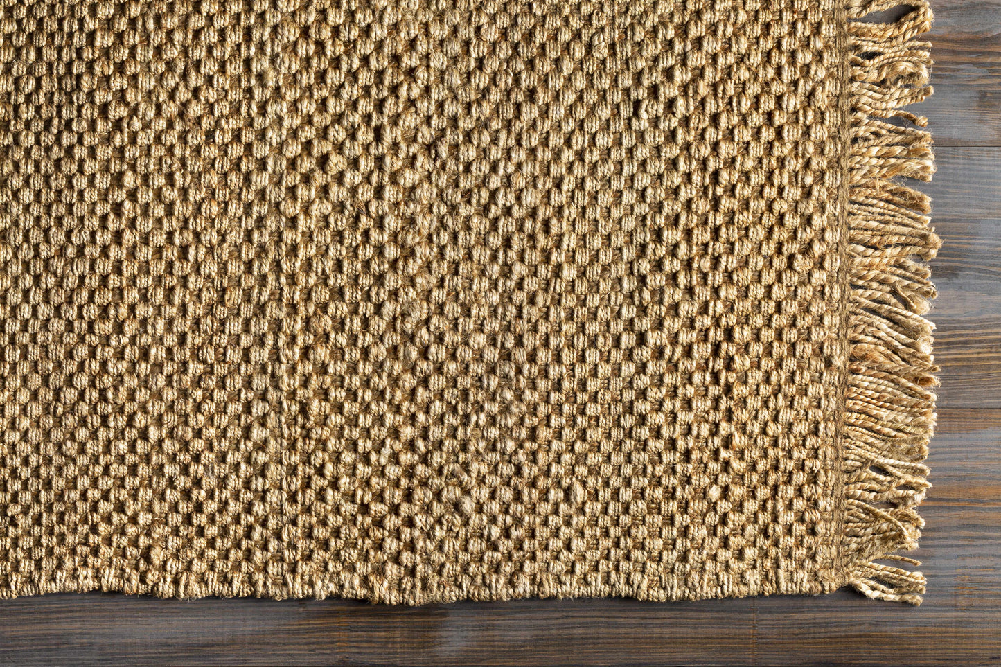 Hovland Hand Woven Natural Jute Rag Rug - Clearance
