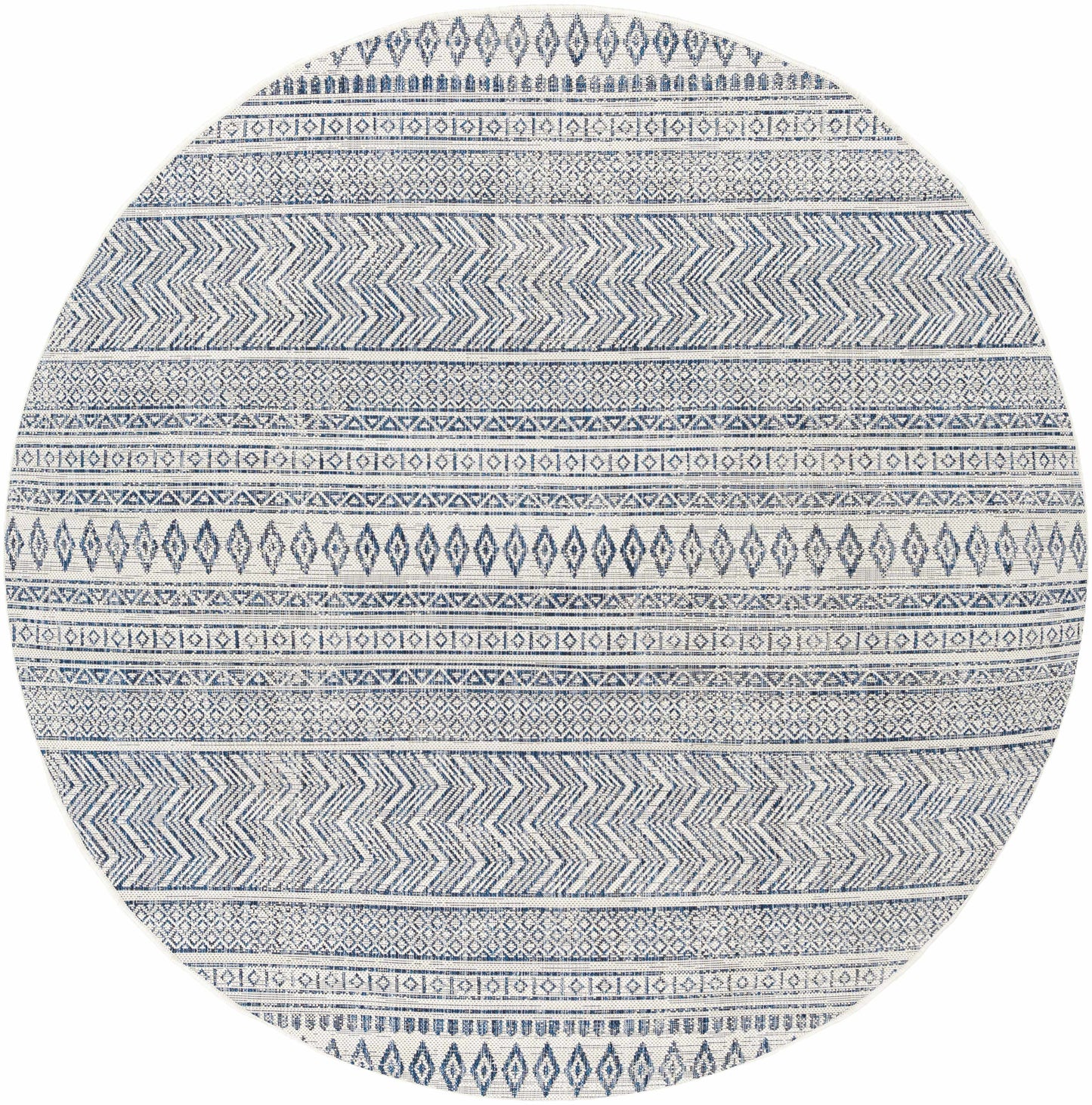Madras Light Blue Green All Over Performance Area Rug