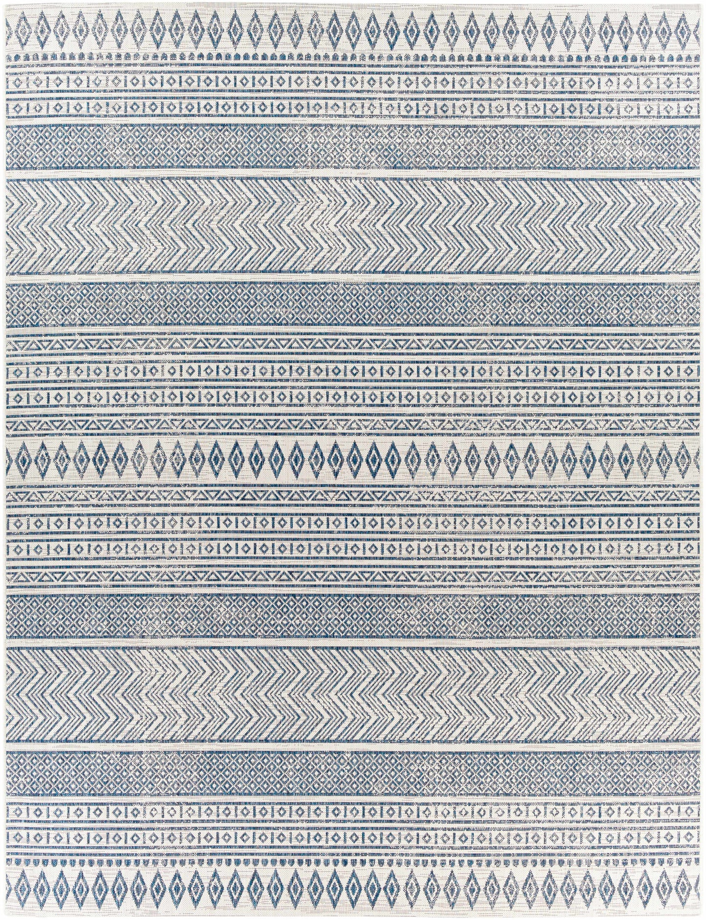 Madras Light Blue Green All Over Performance Area Rug