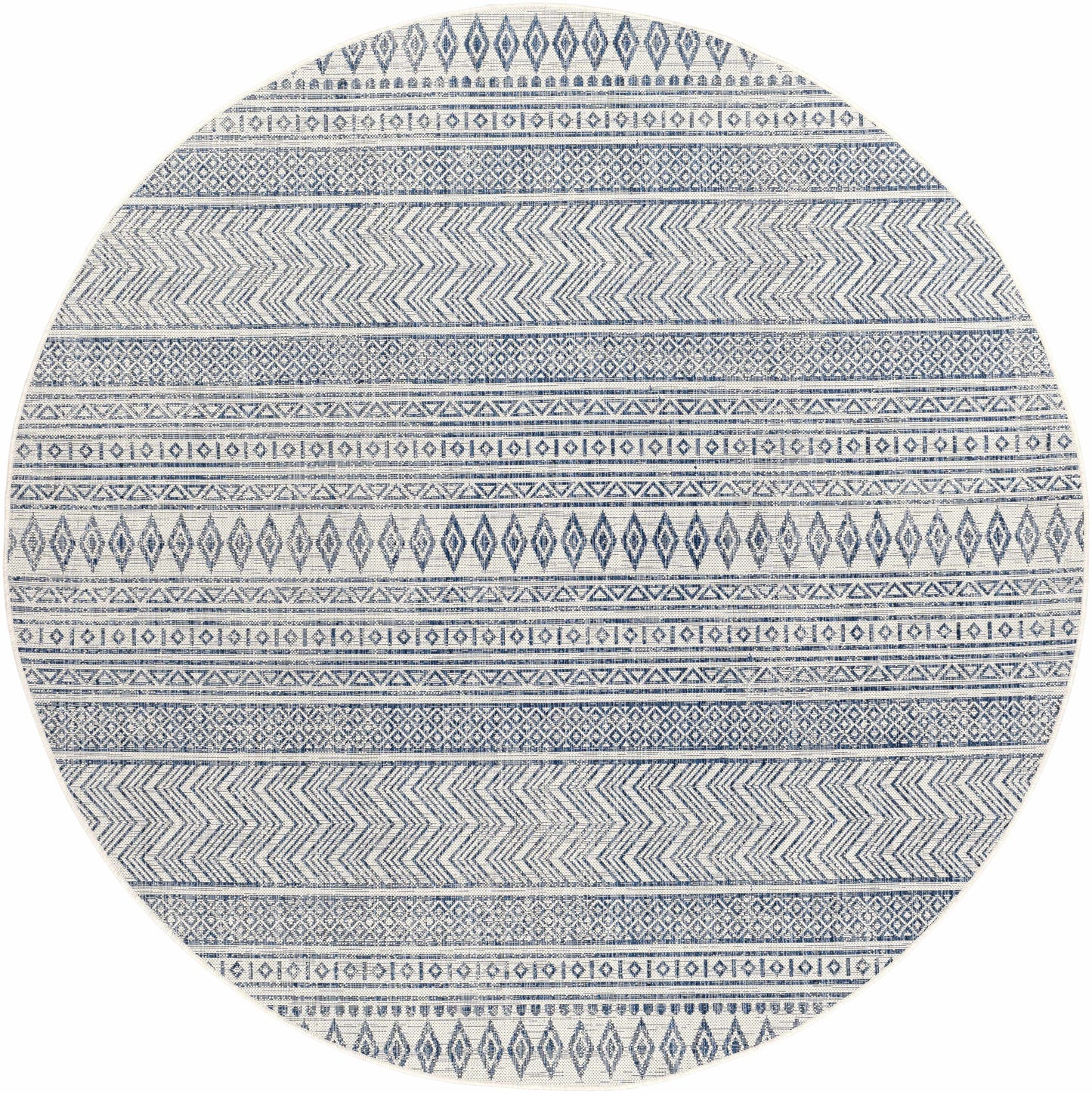Madras Light Blue Green All Over Performance Area Rug